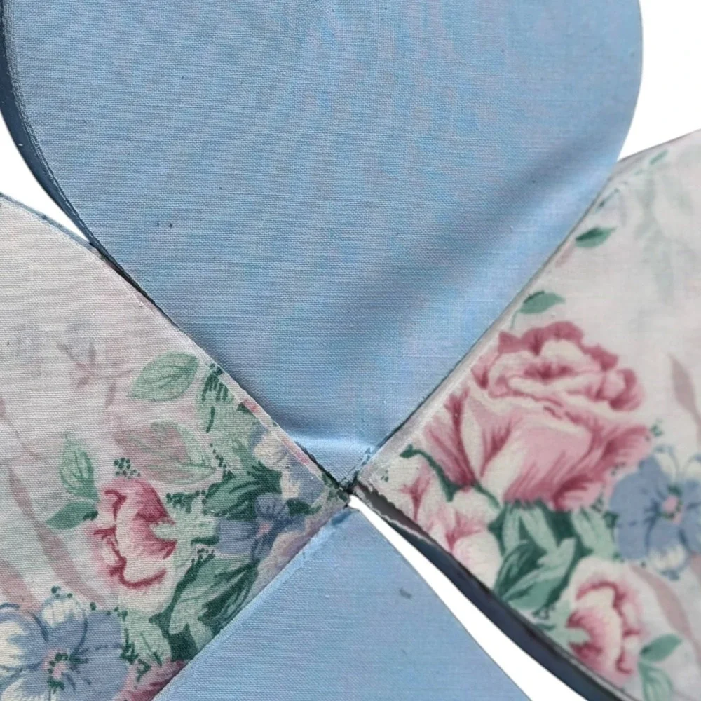 Granny's Quilting Shapes Heart Appliques Style 4400 Floral Blue 285pc Pre-Cut